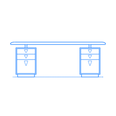 Furniture Desks Werk 2 Desk Laser Cut Svg File, Free Vectors File